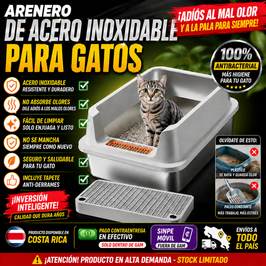 ARENERO DE ACERO INOXIDABLE