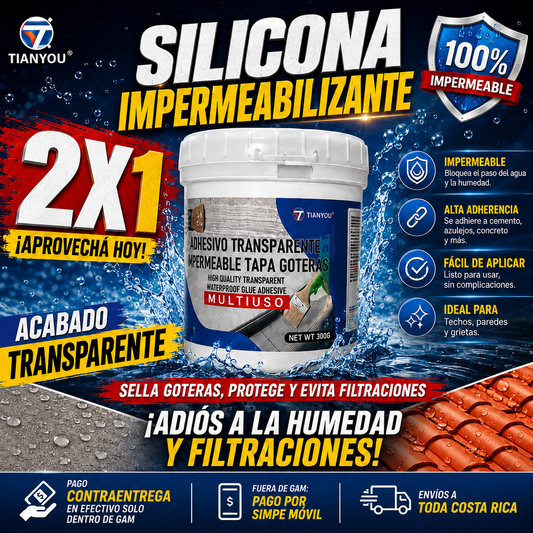 SILICONA IMPERMEABILIZANTE 2X1
